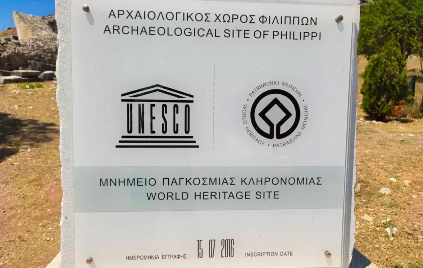 Philippi tour UNESCO SIGN