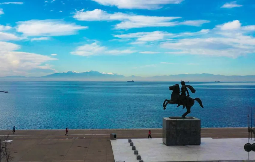 Olympus mont view from Thessaloniki