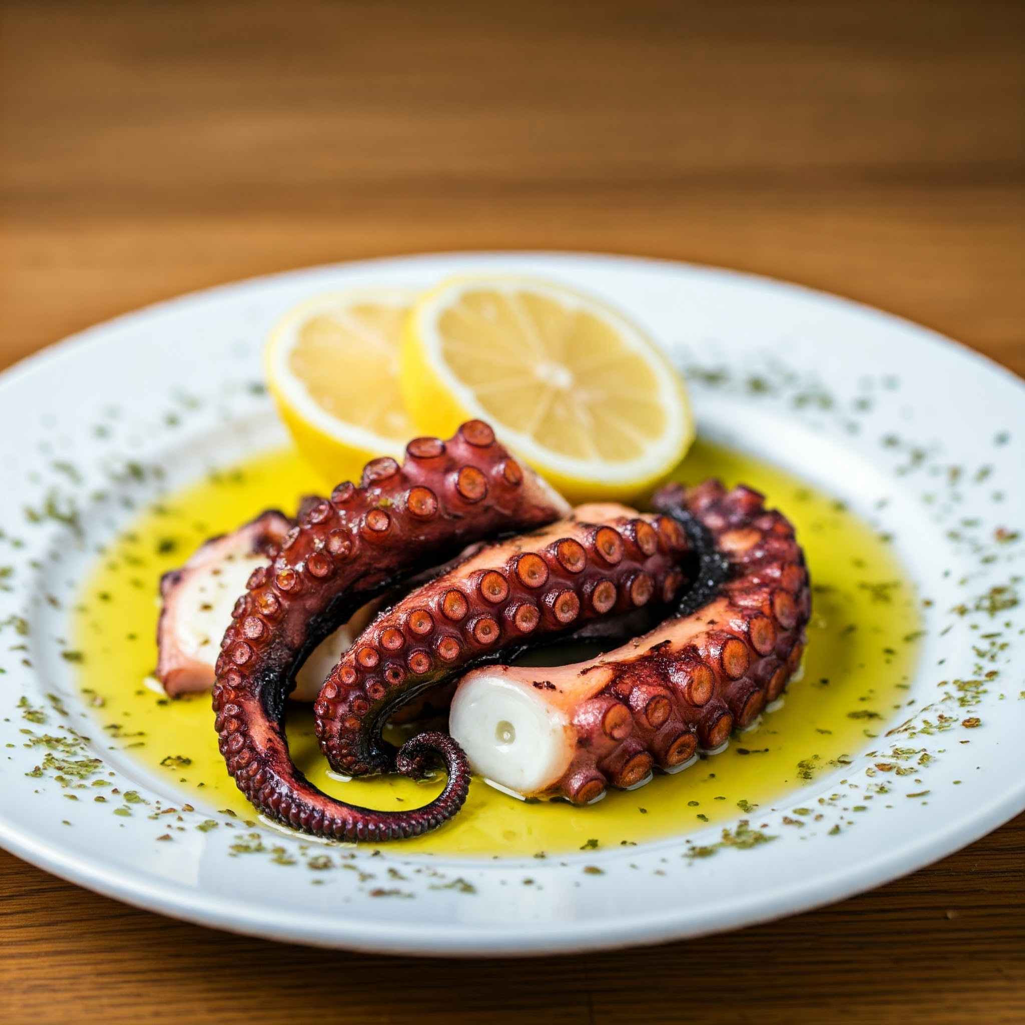 Octopus oregano olive oil lemon - Thessaloniki Day trips